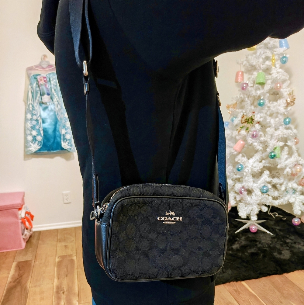 Coach Signature Black Crossbody Bag - Picture 3 of 4